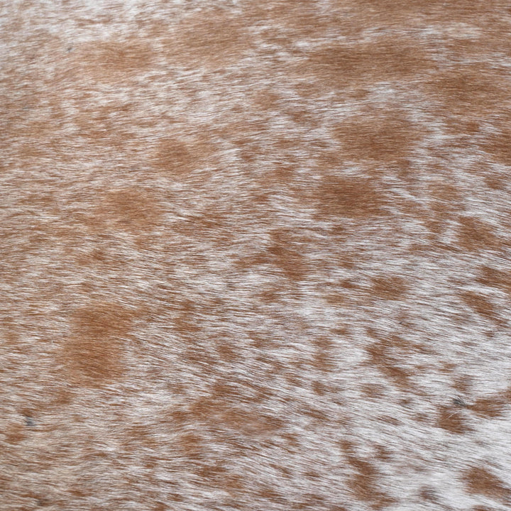 Brown & White Speckled Cow Hide 6x6 FT