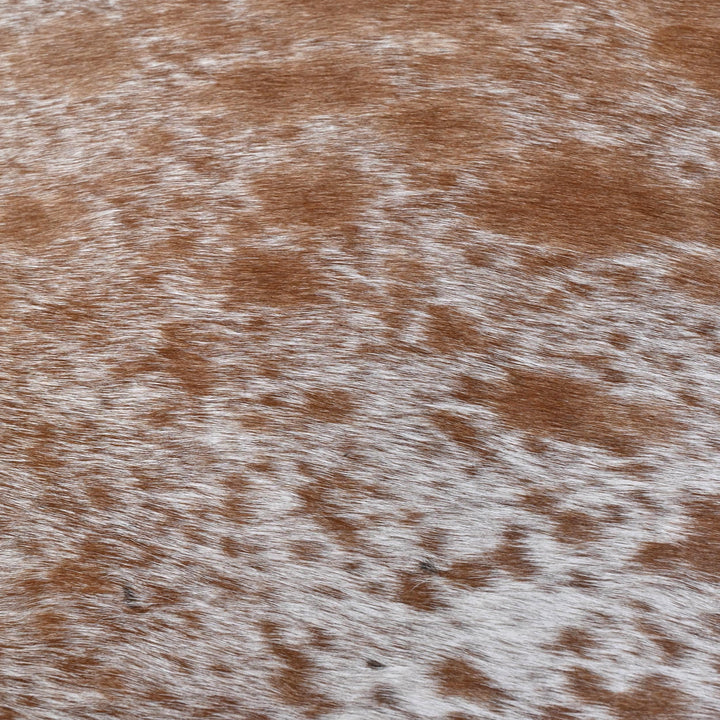 Brown & White Speckled Cow Hide 6x6 FT
