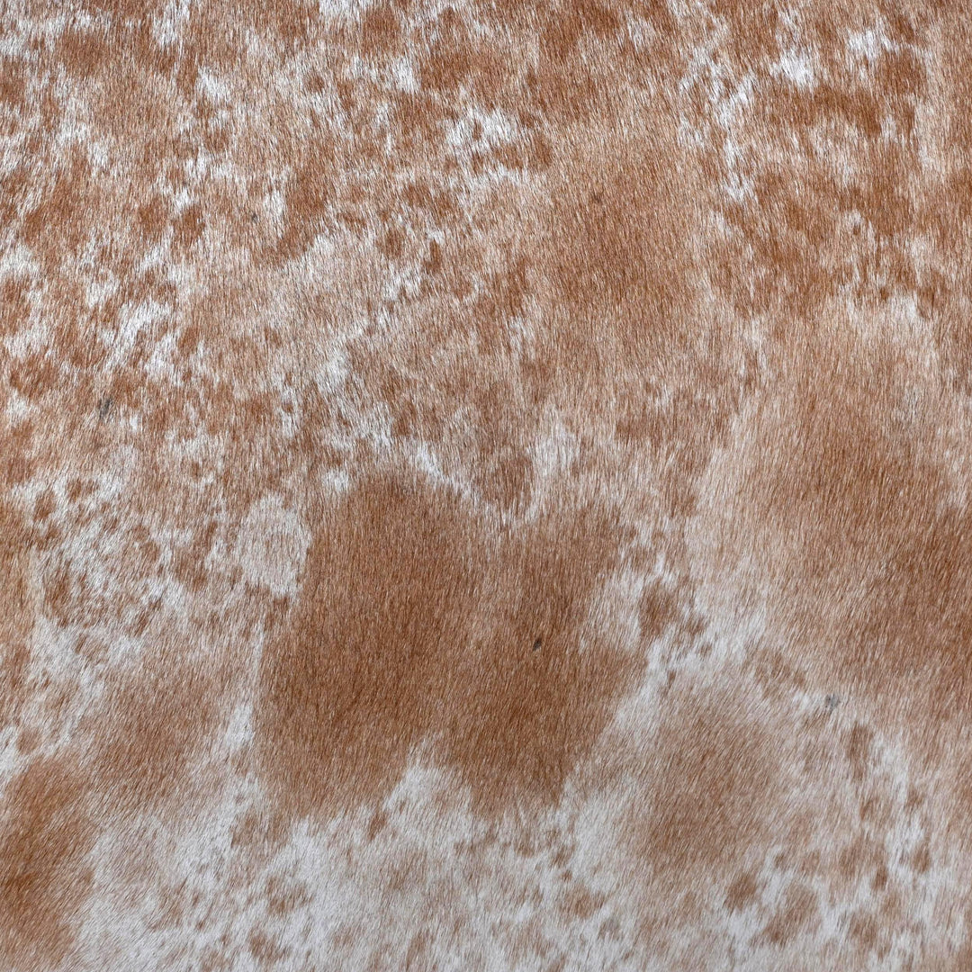 Brown & White Speckled Cow Hide 6x6 FT