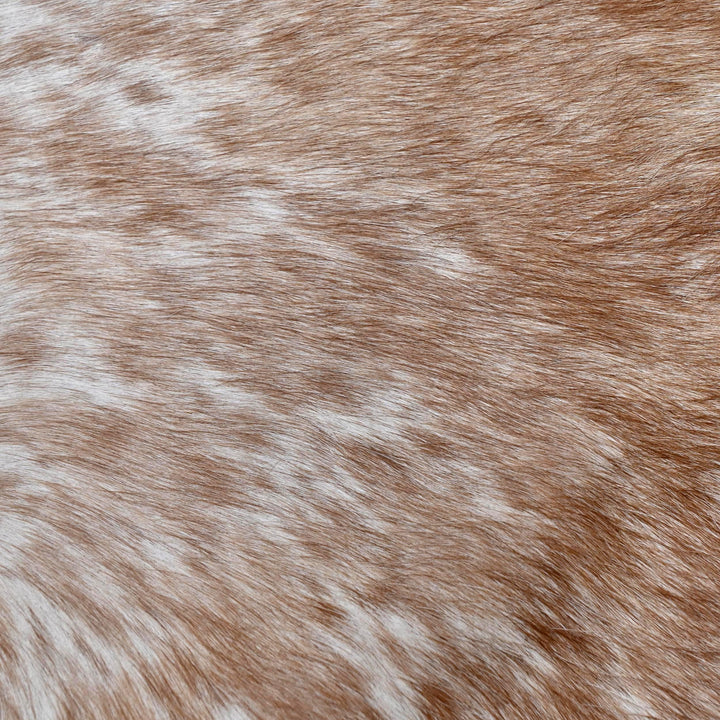 Brown & White Speckled Cow Hide 6x6 FT