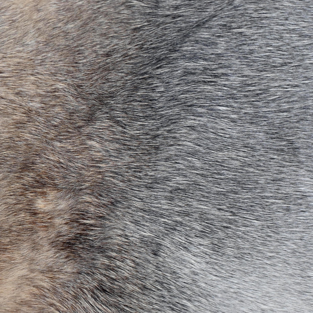 Grey Brindle Cow Hide 6x6 FT