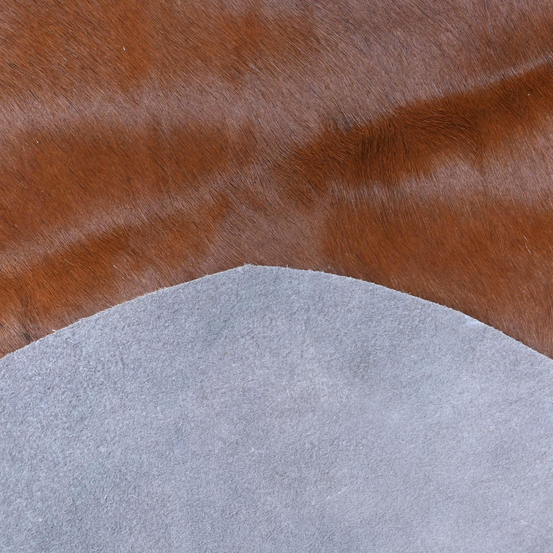 Brown Cow Hide 6.5x6.5 FT