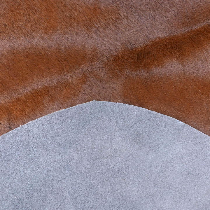 Brown Cow Hide 6.5x6.5 FT