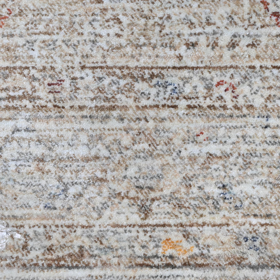 Grey & Beige Geometric Turkish Rug 5X8 Ft