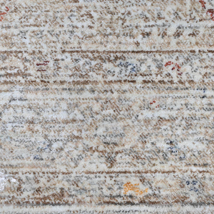 Grey & Beige Geometric Turkish Rug 5X8 Ft