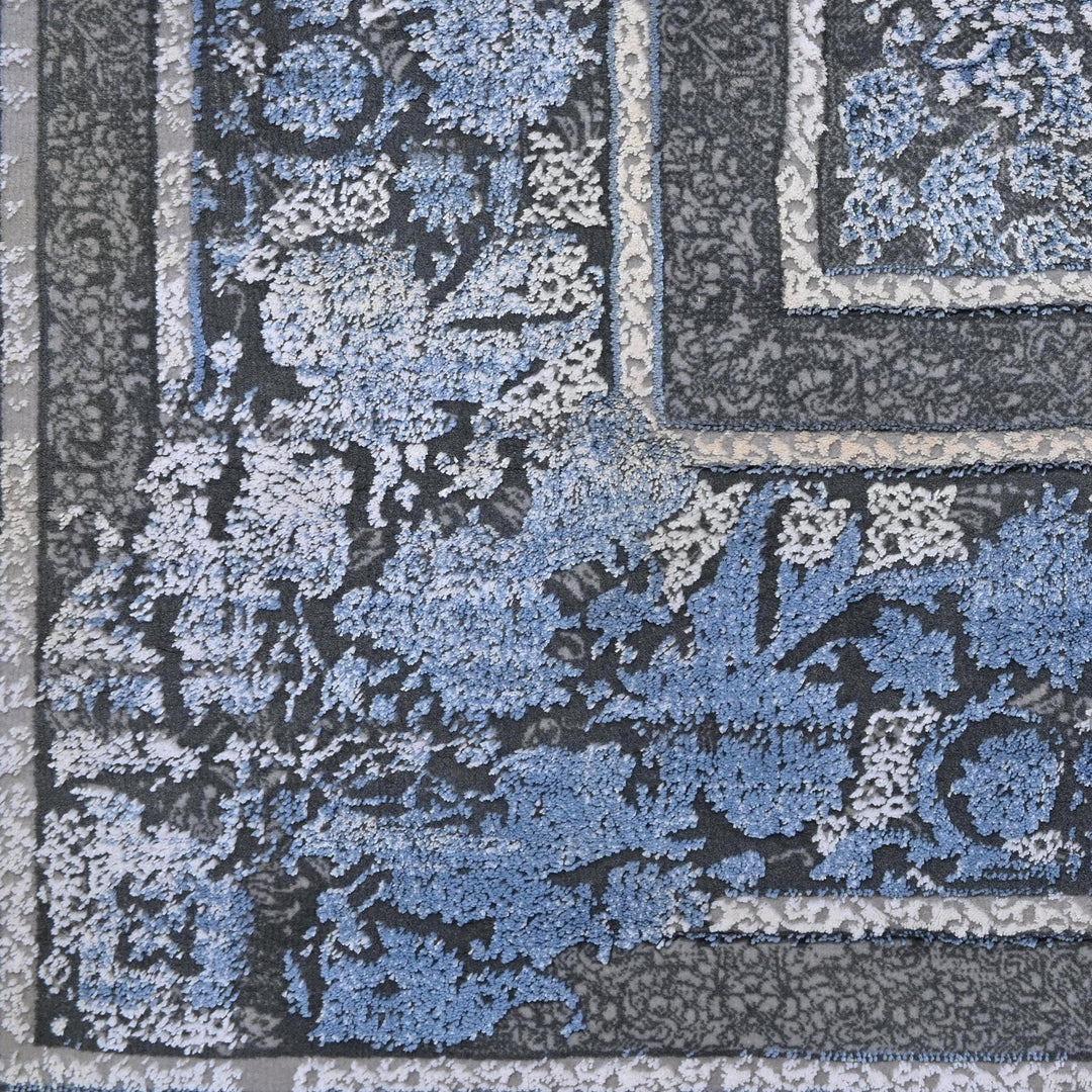 Blue & Grey Persian Rug 5X8 ft