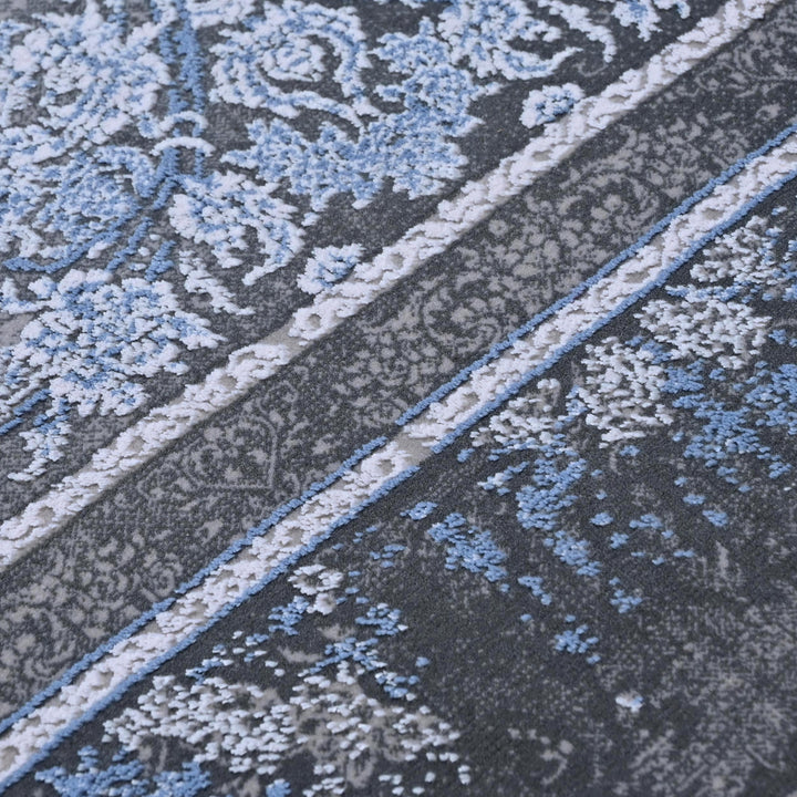 Blue & Grey Persian Rug 5X8 ft