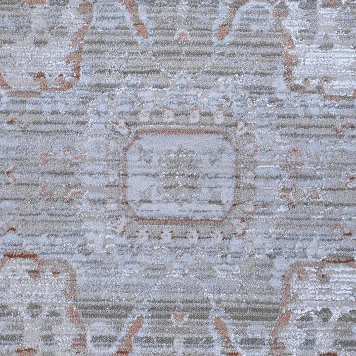 Grey & Beige Geometric Turkish Rug 5X8 ft -