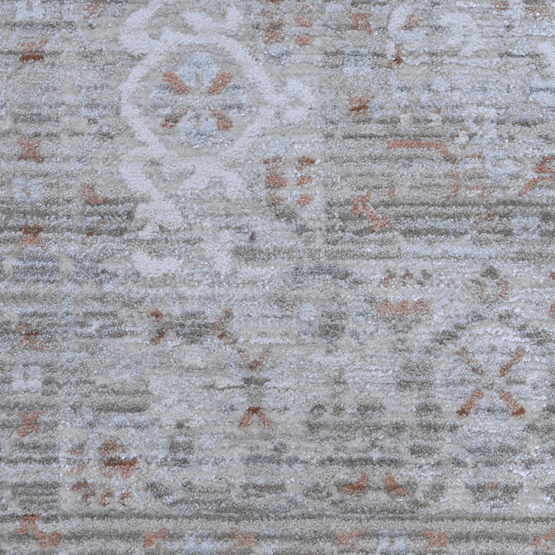 Grey & Beige Geometric Turkish Rug 5X8 ft -