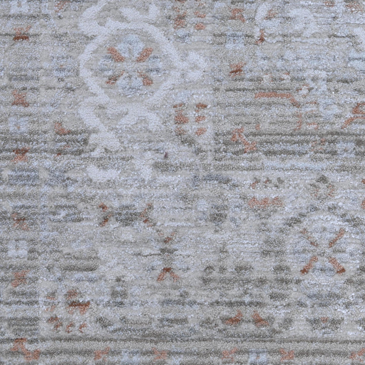 Grey & Beige Geometric Turkish Rug 5X8 ft -