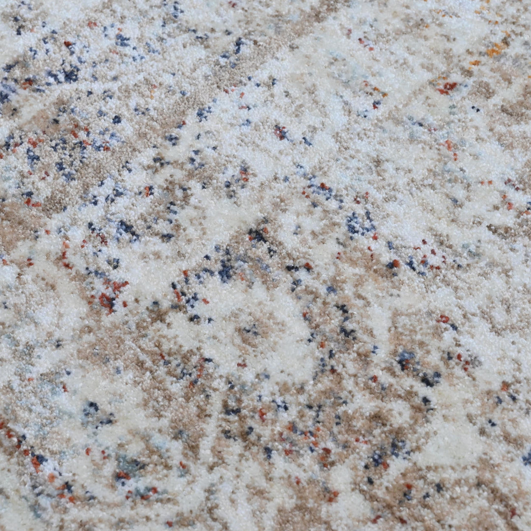 Grey & Beige Floral Turkish Rug 5X8 ft