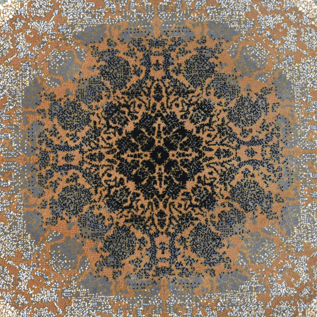 Light Blue & Navy Persian Rug 7x10 FT