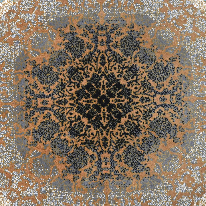 Light Blue & Navy Persian Rug 7x10 FT