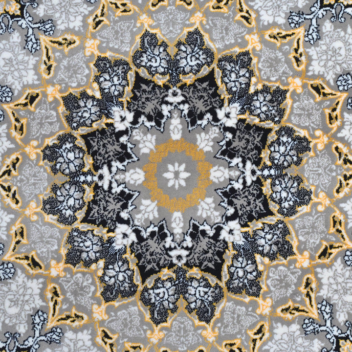 Black & Gold Persian Rug 7x10 FT