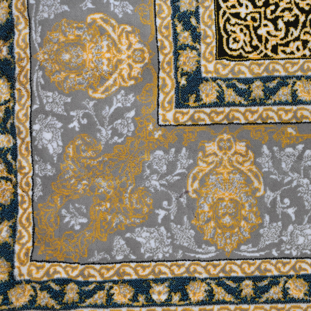 Black & Gold Persian Rug 7x10 FT
