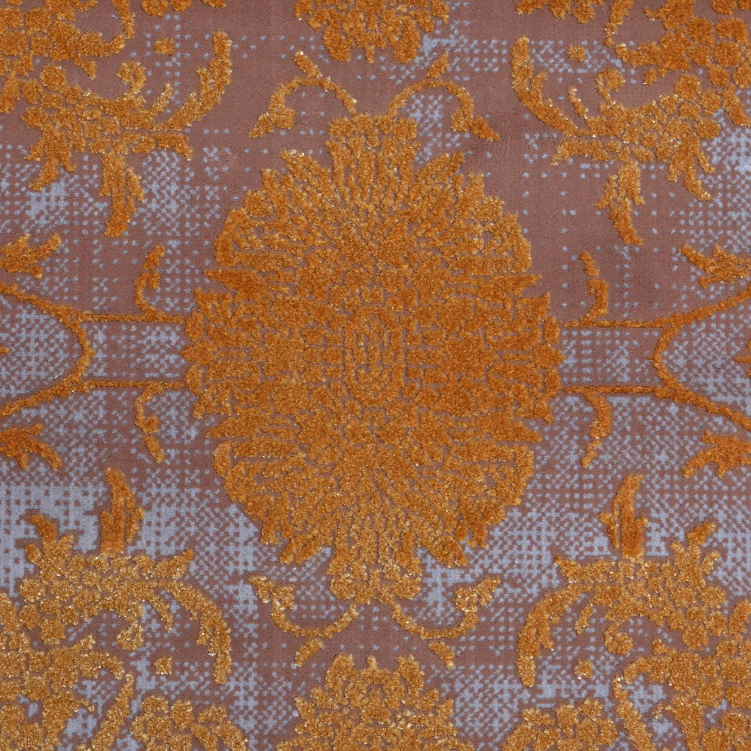 Beige & Burgundy Persian Rug 7x10 FT