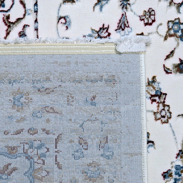 Grey & Cream Floral Turkish Rug 8X11 Ft