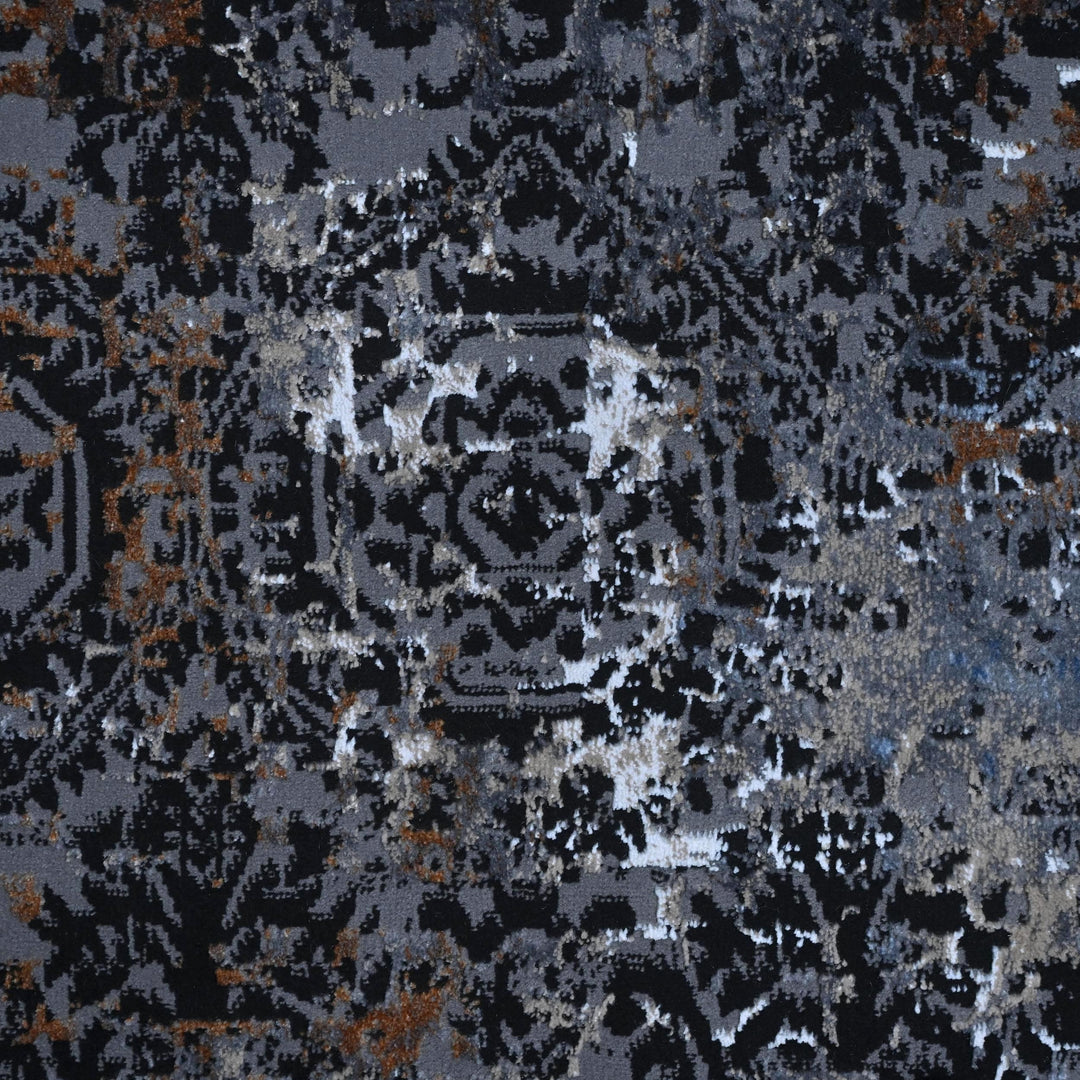 Blue & Grey Vintage Turkish Rug 8X11 Ft