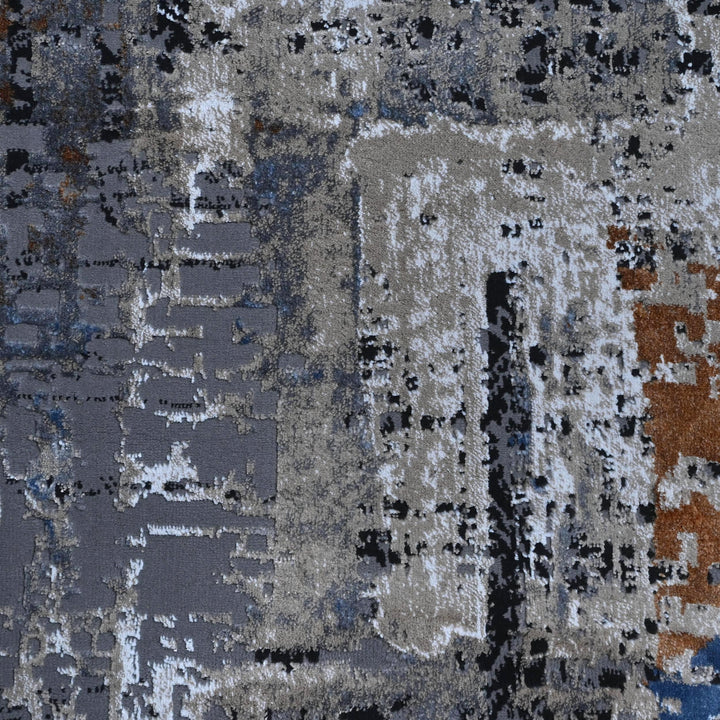 Blue & Grey Vintage Turkish Rug 8X11 Ft