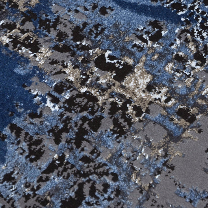 Blue & Grey Vintage Turkish Rug 8X11 Ft