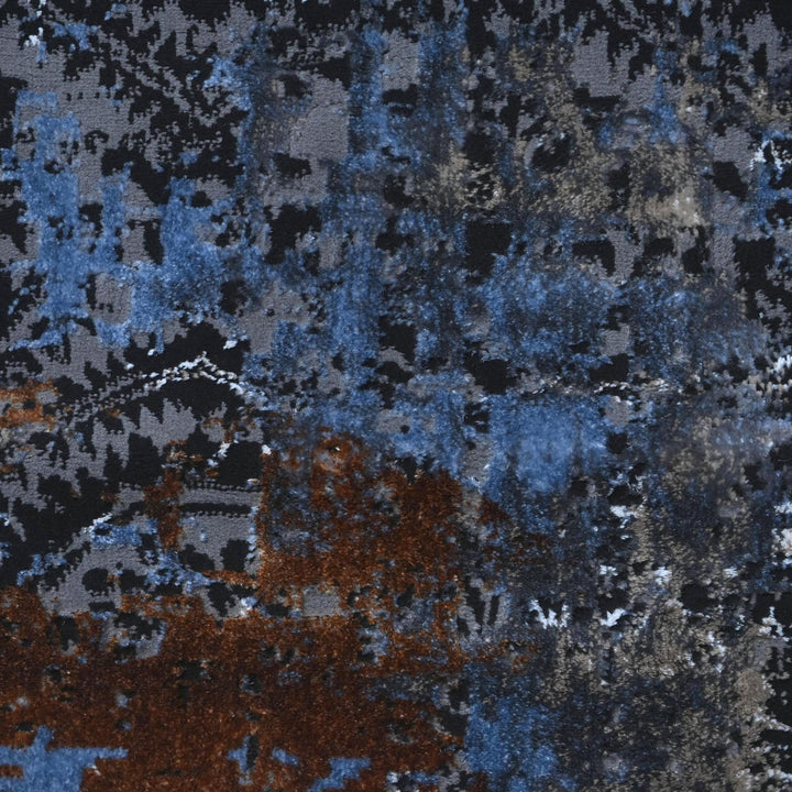 Blue & Grey Vintage Turkish Rug 8X11 Ft