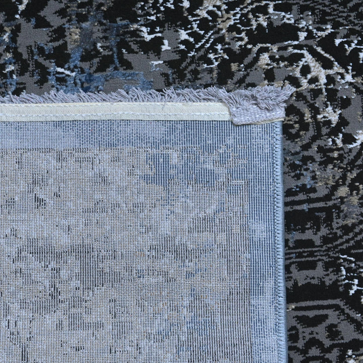 Blue & Grey Vintage Turkish Rug 8X11 Ft