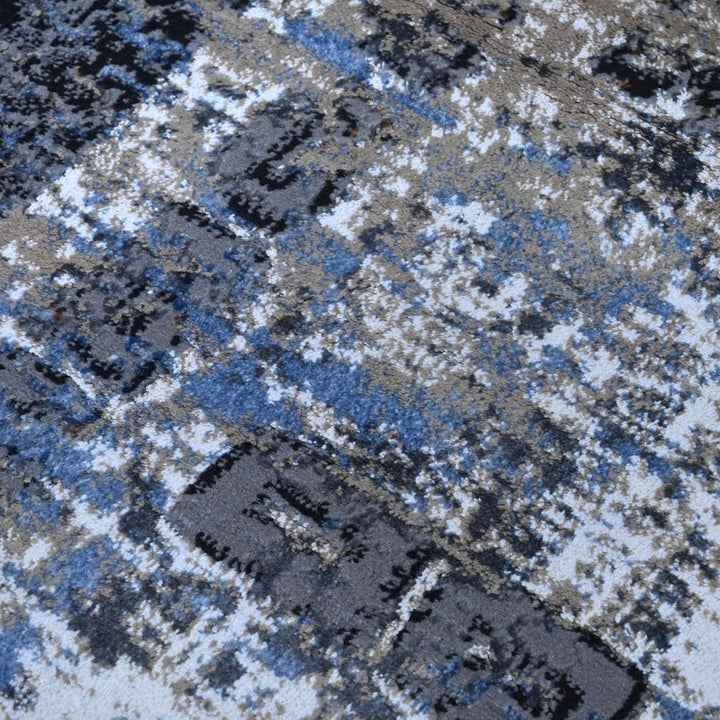 Blue & Grey Vintage Turkish Rug 8X11 Ft