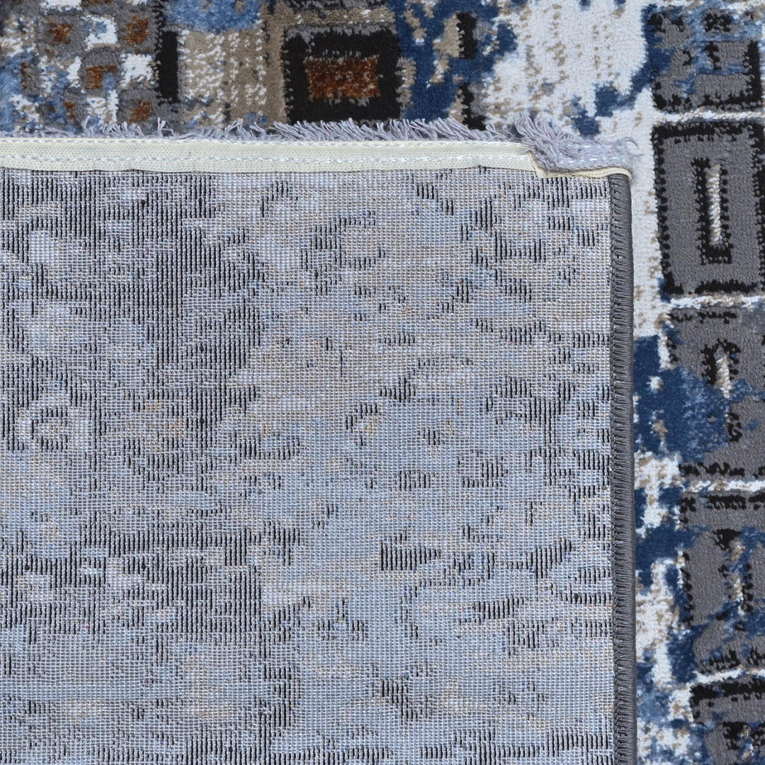 Blue & Grey Vintage Turkish Rug 8X11 Ft