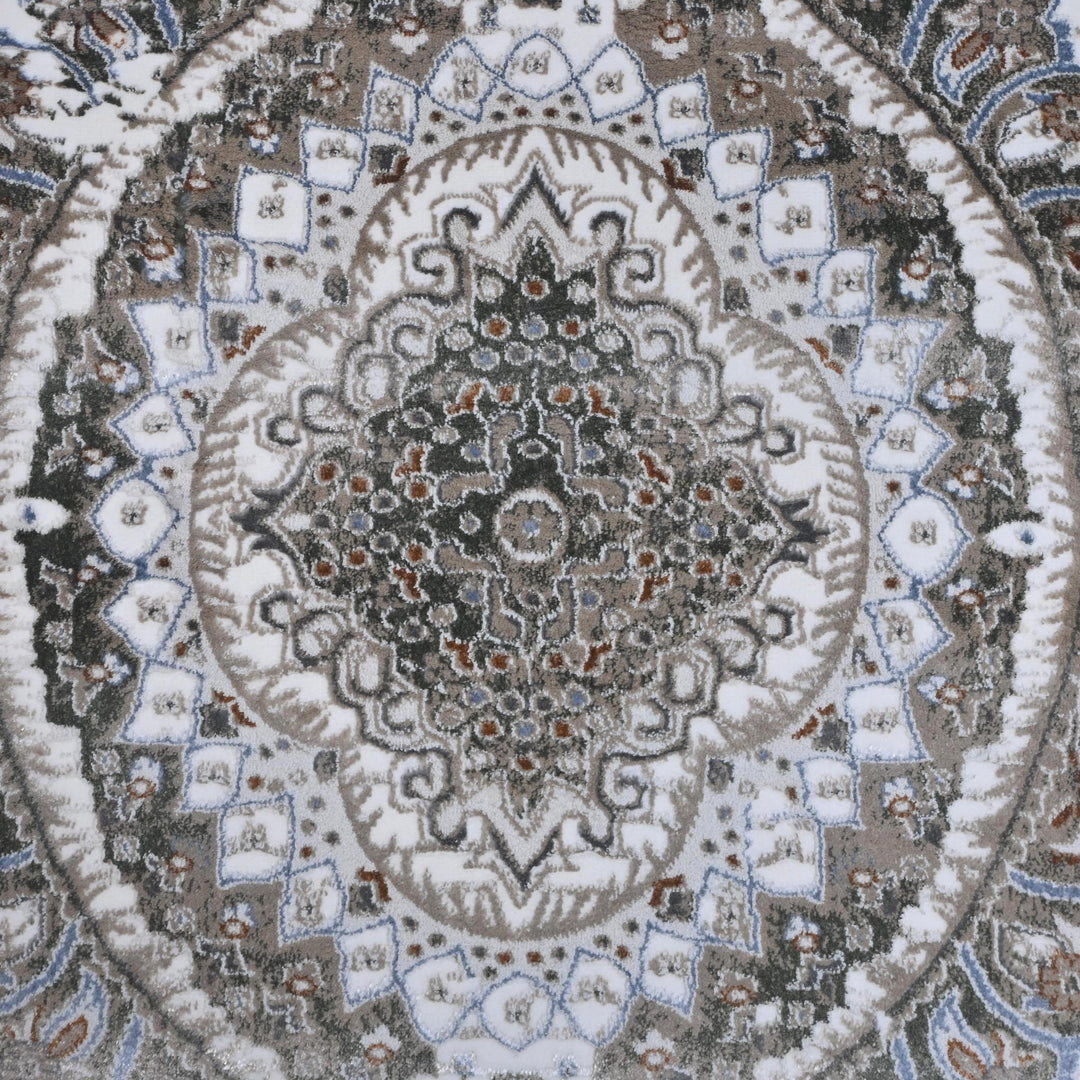 Charocal Grey Vintage Turkish Rug 7x10 ft