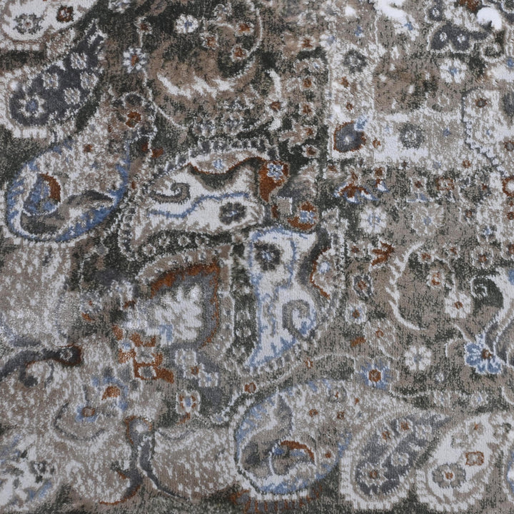 Charocal Grey Vintage Turkish Rug 7x10 ft