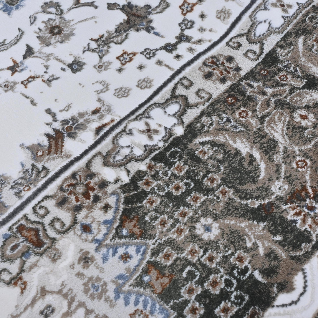 Charocal Grey Vintage Turkish Rug 7x10 ft