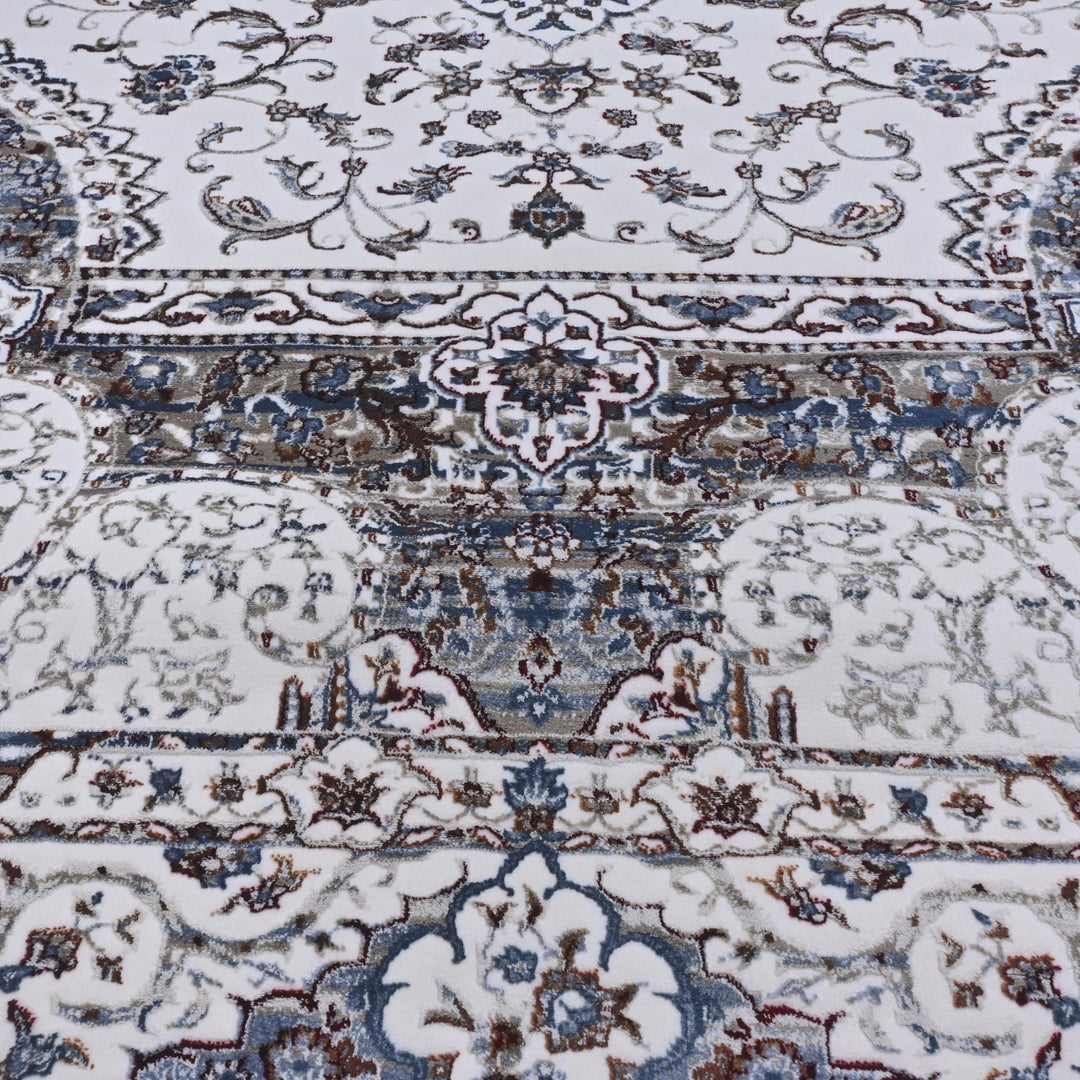 Light Grey Vintage Turkish Rug 7x10 ft