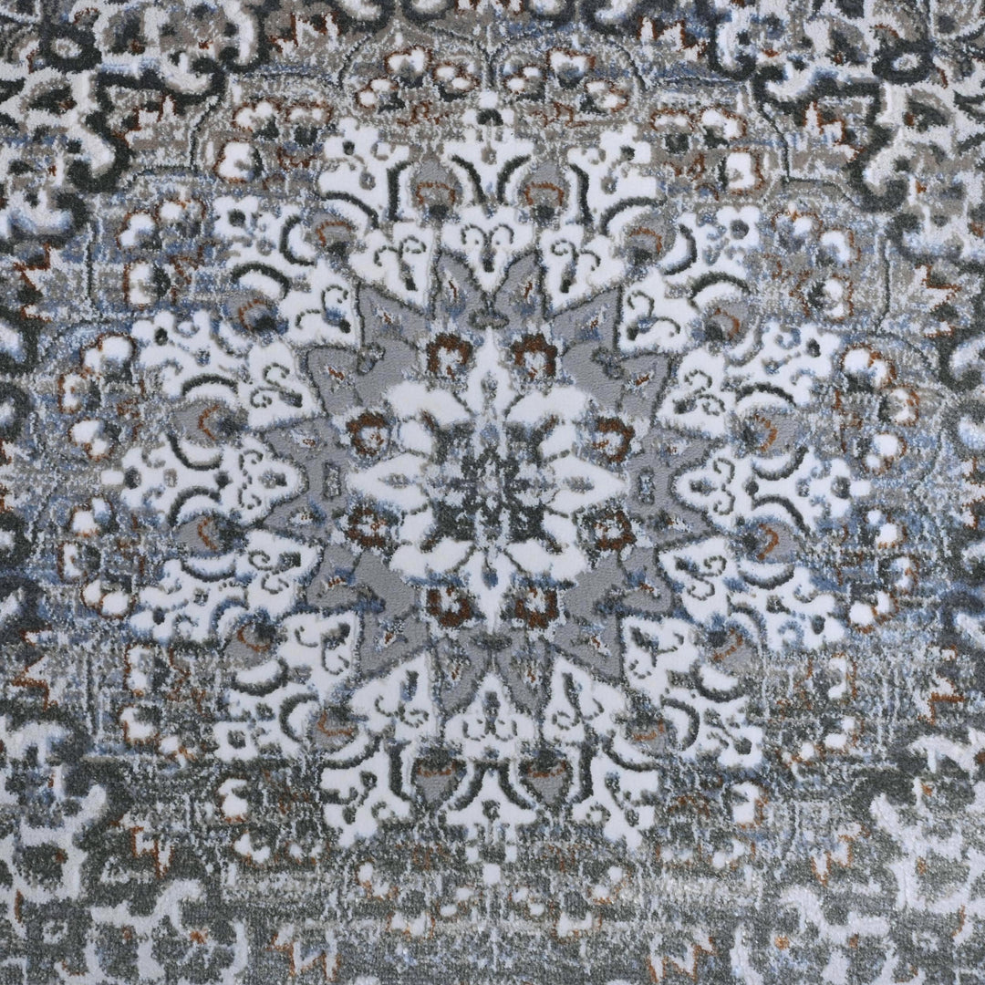 Cream & Ivory Vintage Turkish Rug 7x10 ft