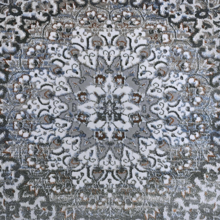 Cream & Ivory Vintage Turkish Rug 7x10 ft