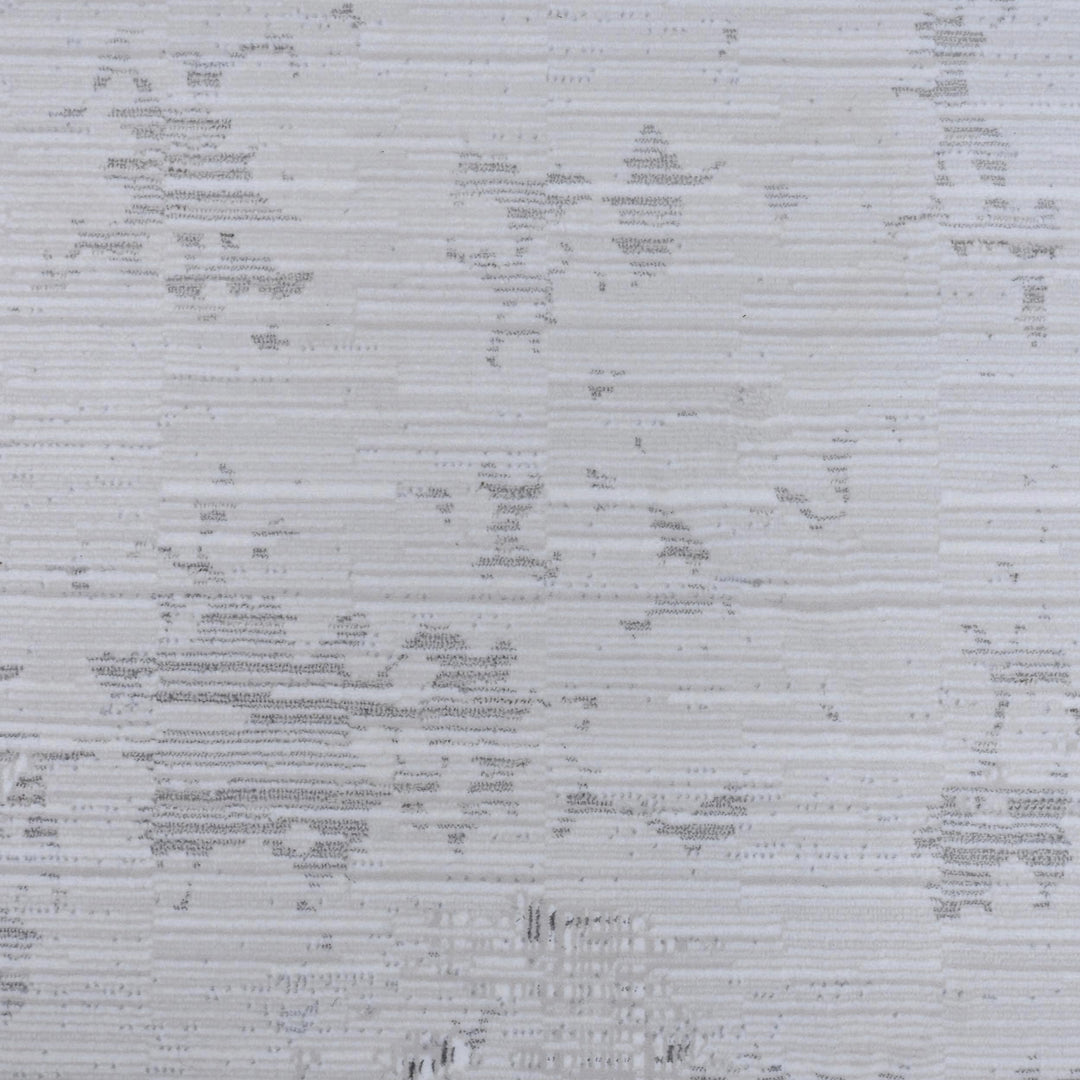 Silver & Grey Abstract Turkish Rug 7x10 ft