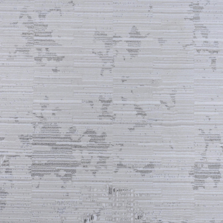 Silver & Grey Abstract Turkish Rug 7x10 ft