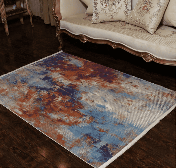 Multi Stripe Turkish Rug 4x6 ft