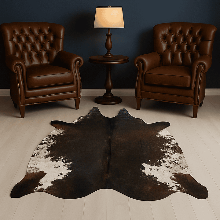 Tri-Colour Cow Hide 5.5X5.5 FT