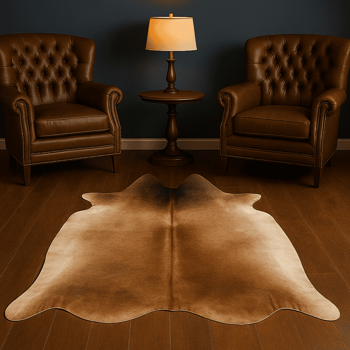 Tri-Colour Cow Hide 5.5X6 FT