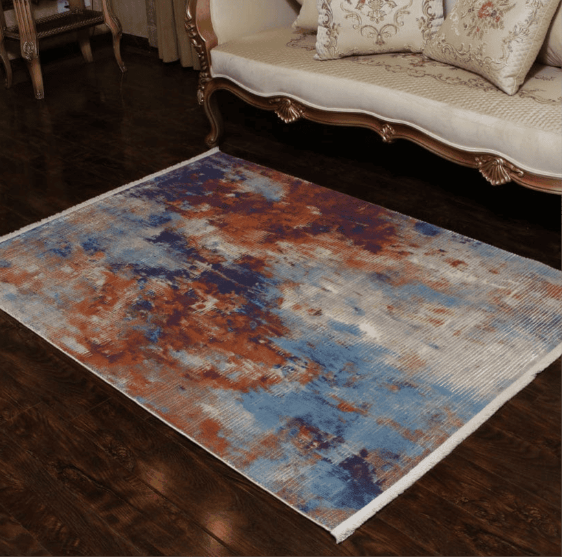 Multi Stripe Turkish Rug 4x6 ft