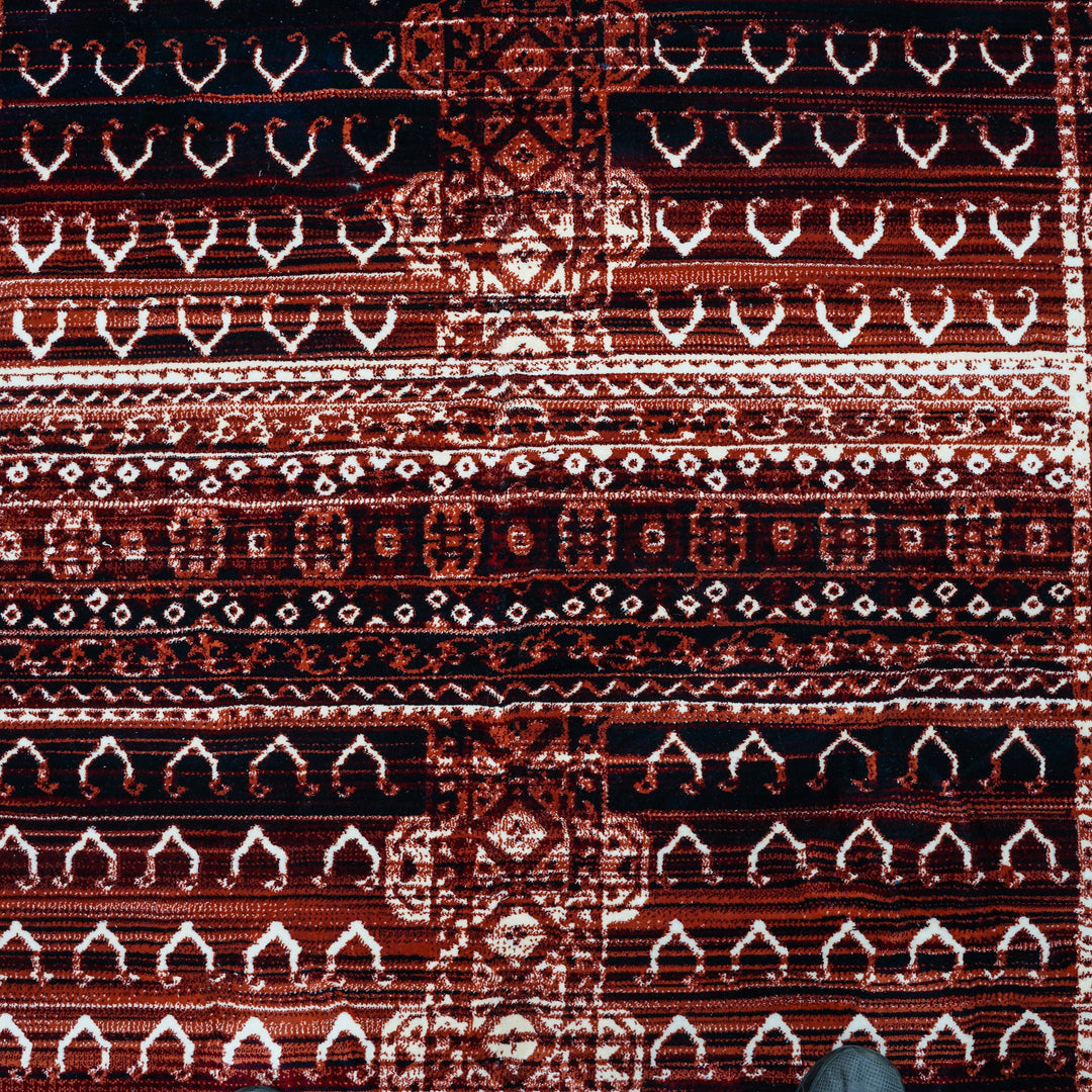 Rust Traditional Turkish Rug 7x10 ft