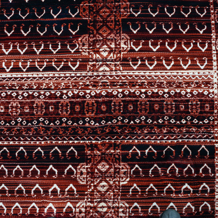 Rust Traditional Turkish Rug 7x10 ft