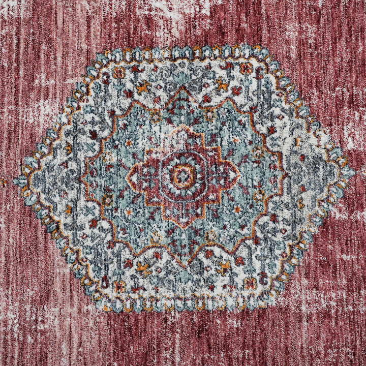 Multi Traditional Turkish Rug 4X6 Ft