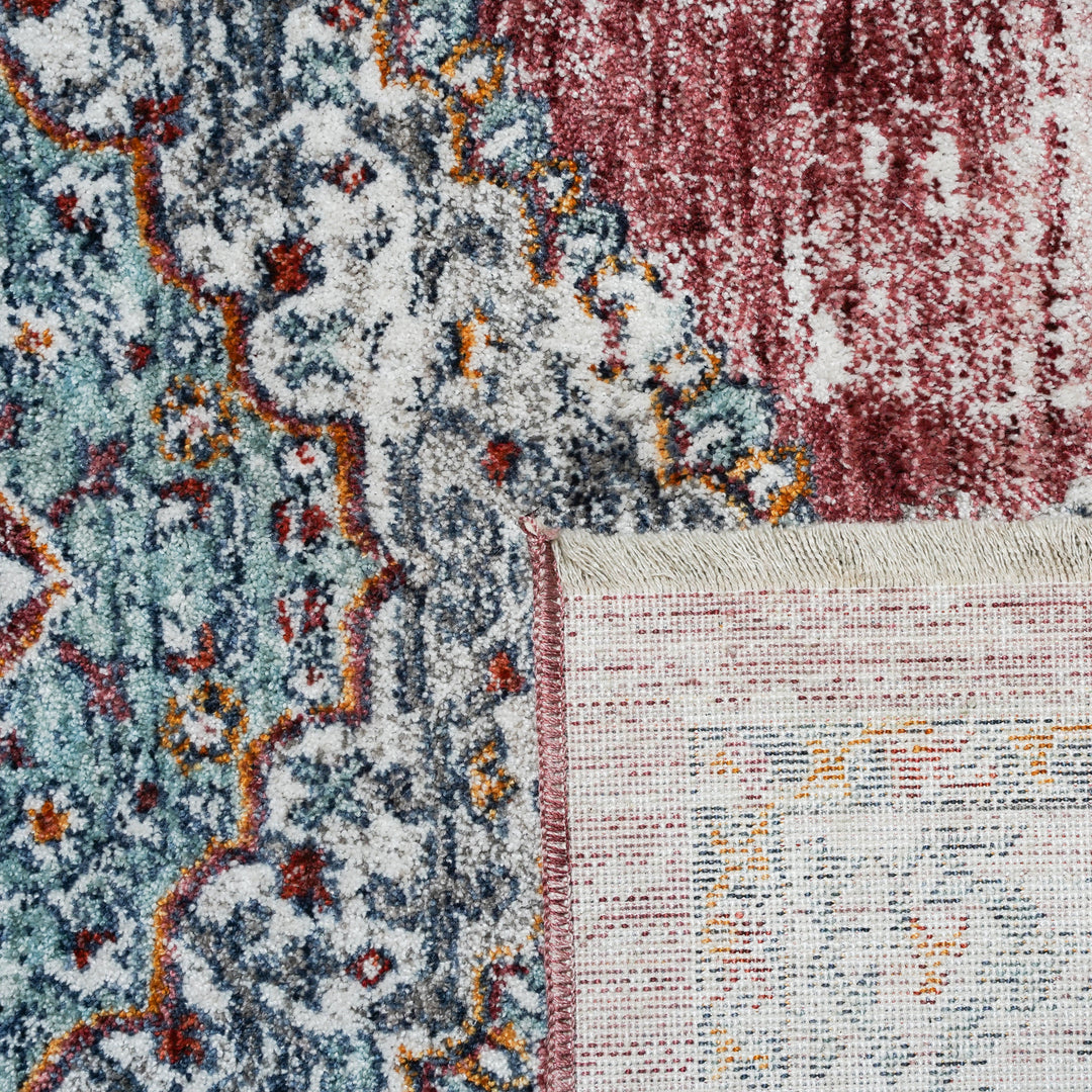 Multi Traditional Turkish Rug 4X6 Ft