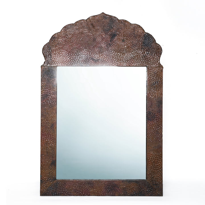 Hand beaten Copper Mirror