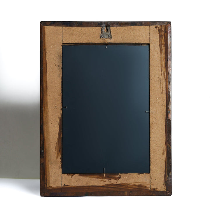 Hand Beaten Copper Mirror 12x16 CM