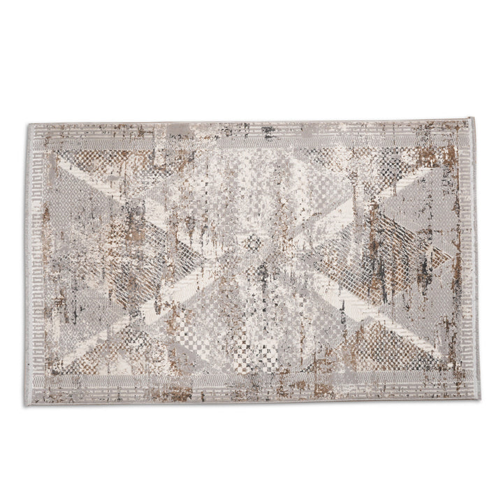 Off White Plain Turkish Rug 4x6 FT