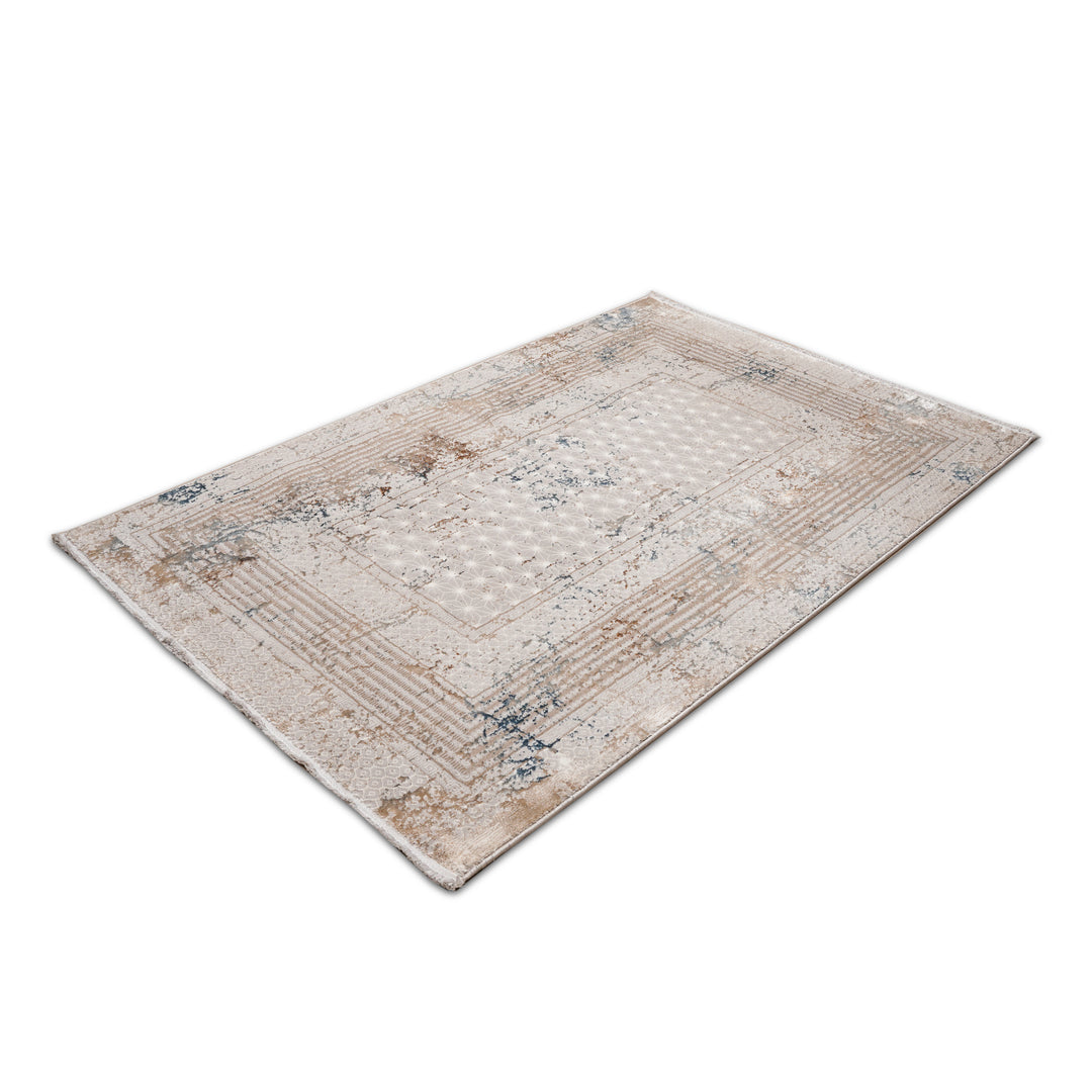 Beige Plain Turkish Rug 4x6 FT