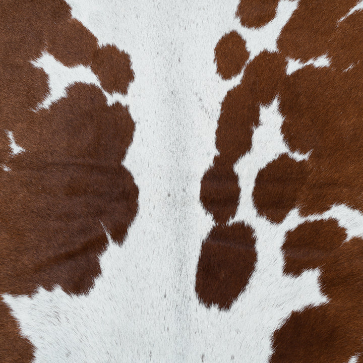 White&Brown Cow Hide 5.5X6 FT