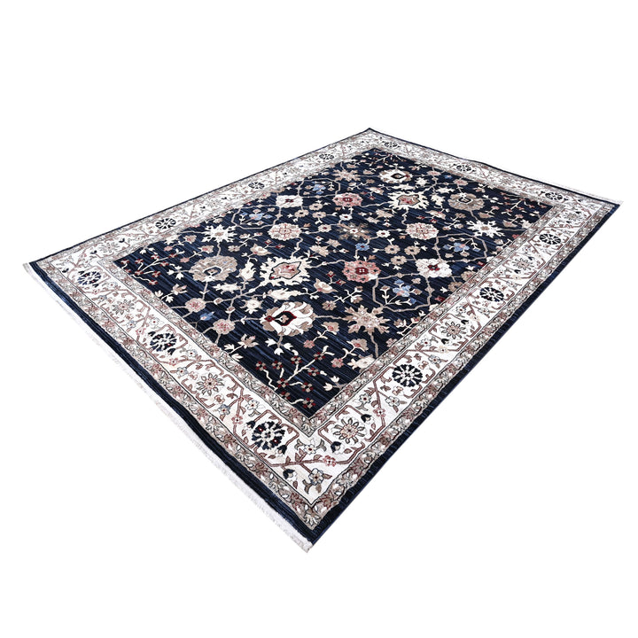 Blue & Brown Turkish Rug 8X11 Ft
